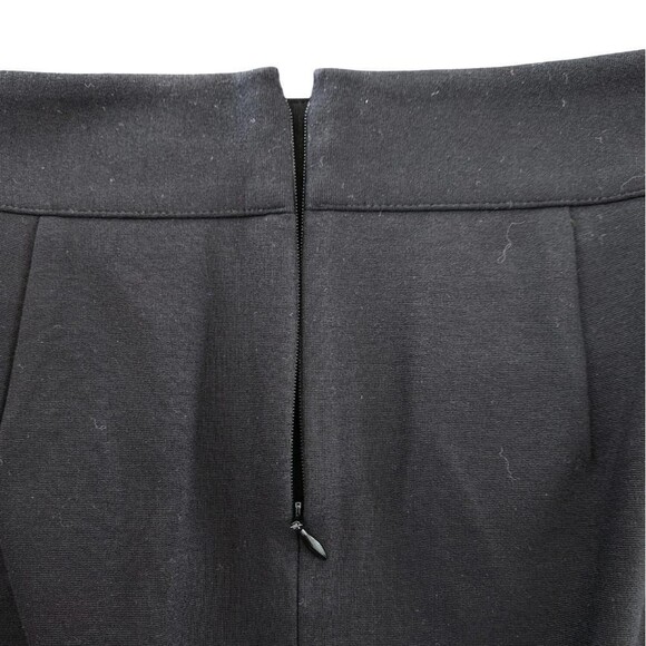 Women's Black Moto High-Waisted Mini Skirt with Zippers & Faux Leather / 0 - Picture 8 of 11